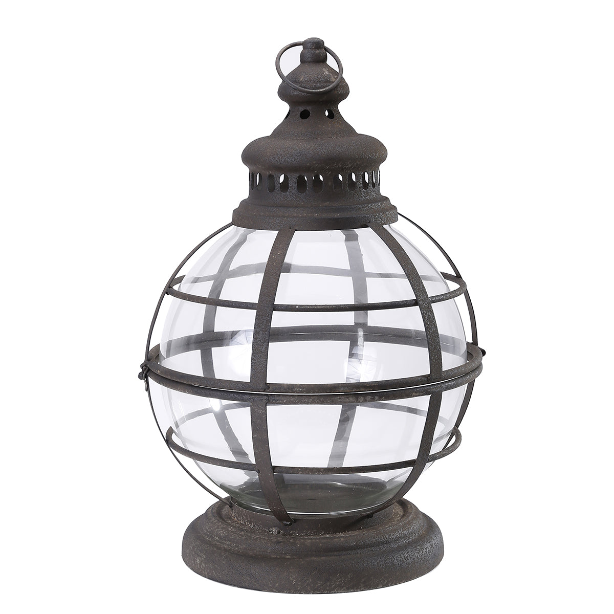 Farol fierro y vidrio