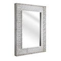 Espejo rectangular de metal