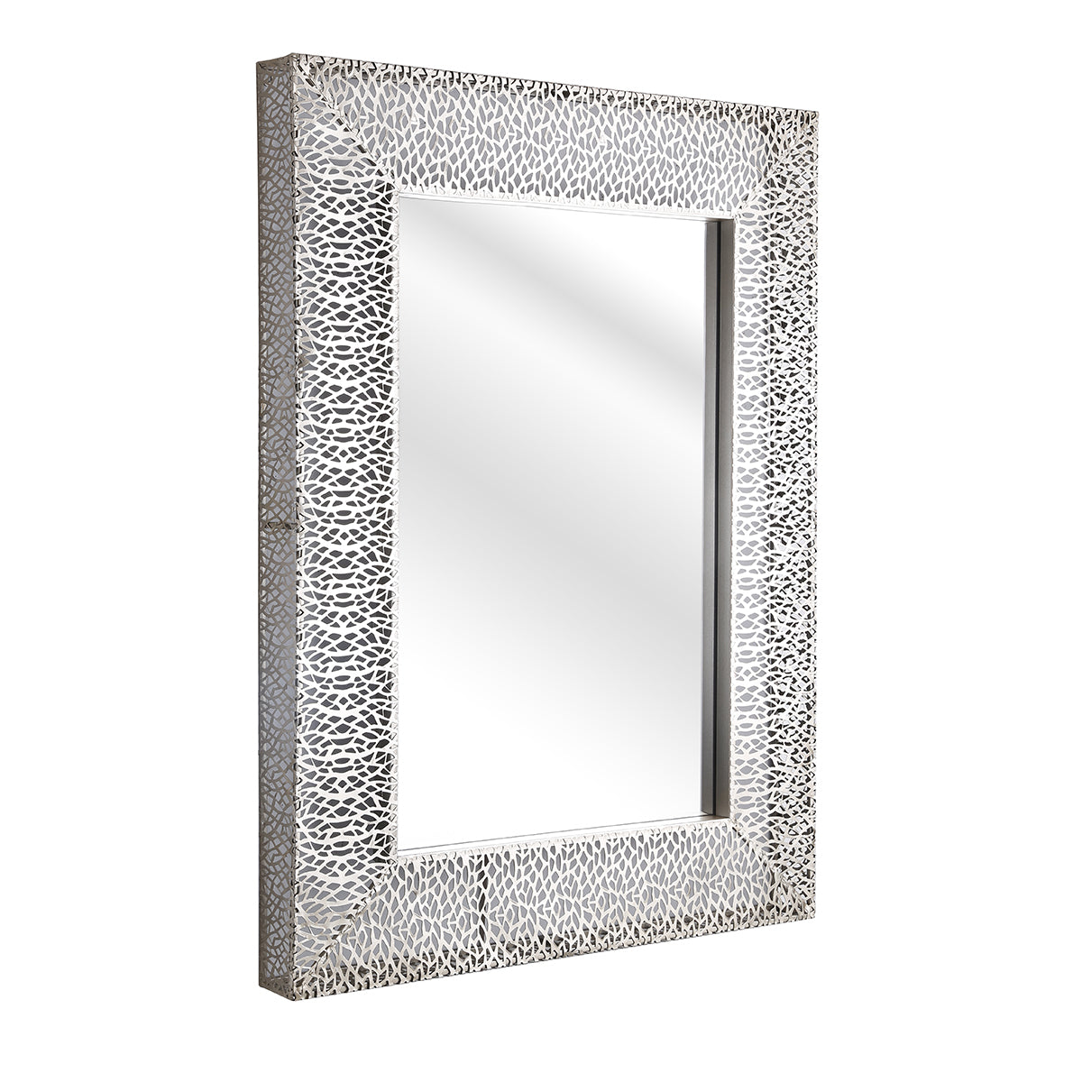 Espejo rectangular de metal