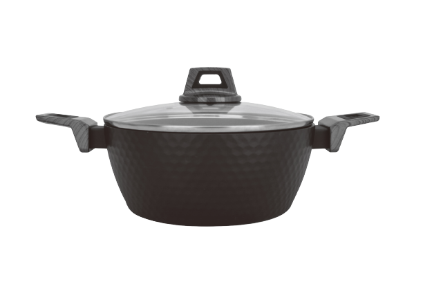 Olla de Aluminio 24 cm Black Ice
