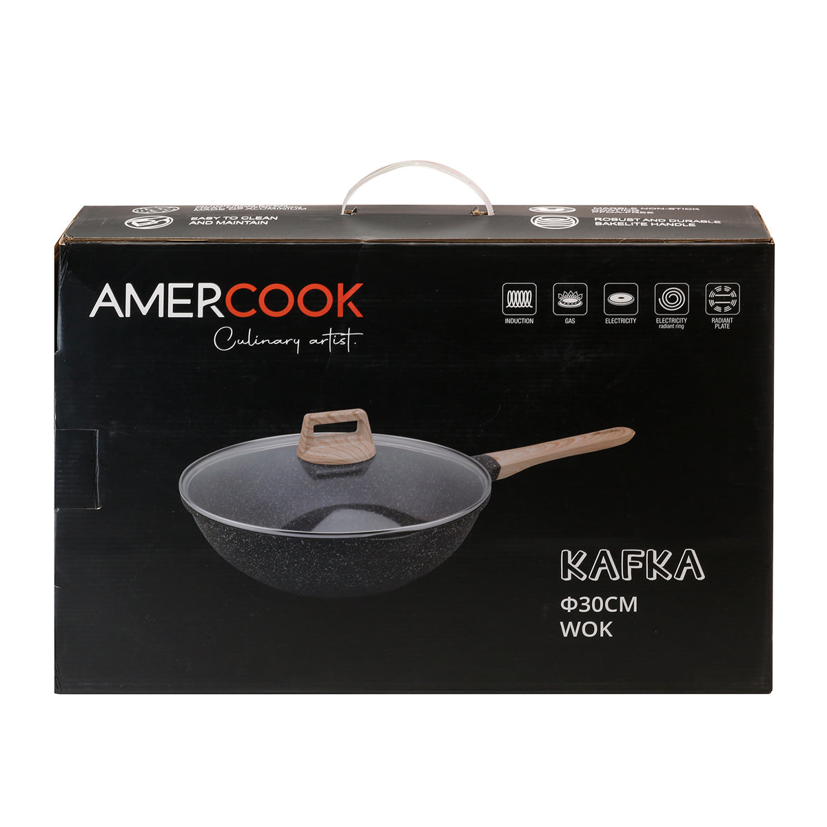Wok de Aluminio Forjado 30 cm Kafka