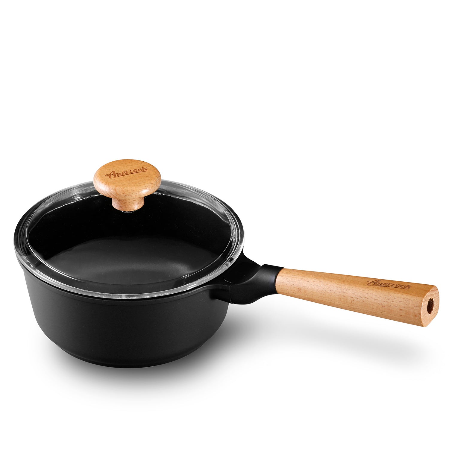 Olla con Tapa de Vidrio Templado 20 cms.