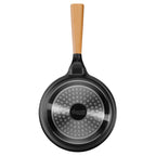 Olla con Tapa de Vidrio Templado 20 cms. Natur
