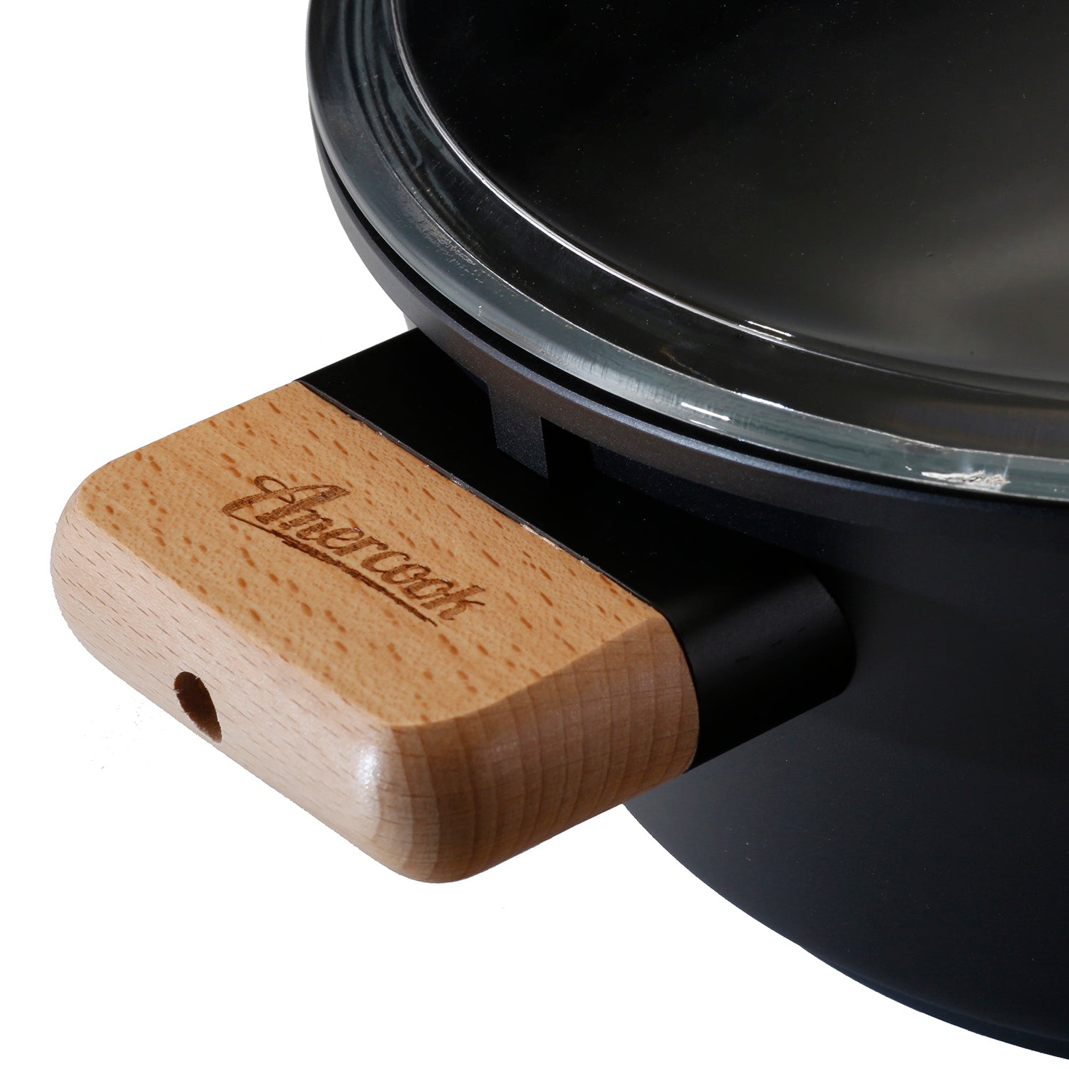 Olla con Tapa de Vidrio Templado 24 cms.